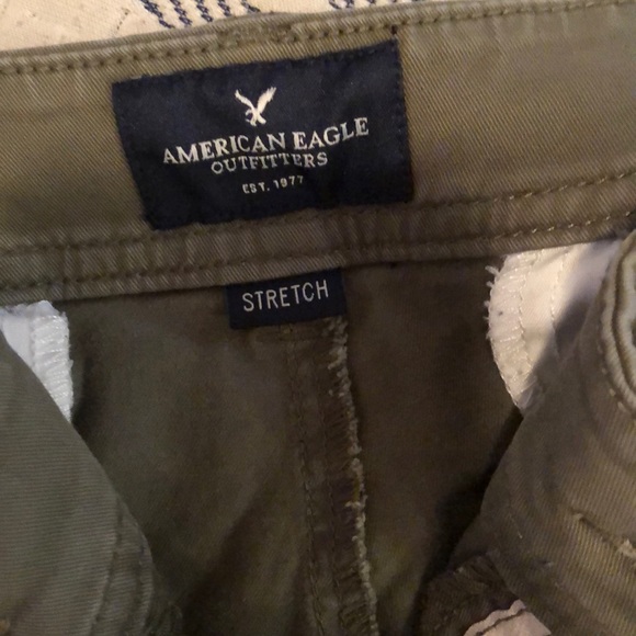 Olive green AE Shorts - Picture 2 of 4